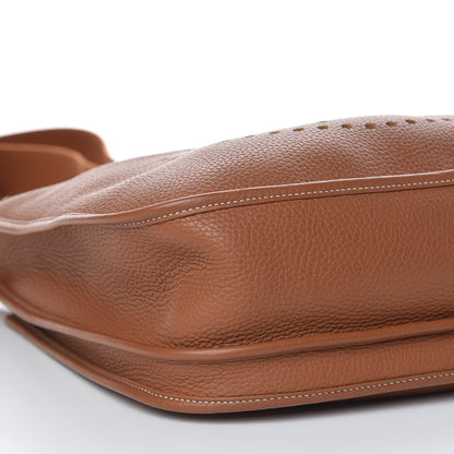 Hermes Taurillon Clemence Evelyne III GM Gold 12 of 15