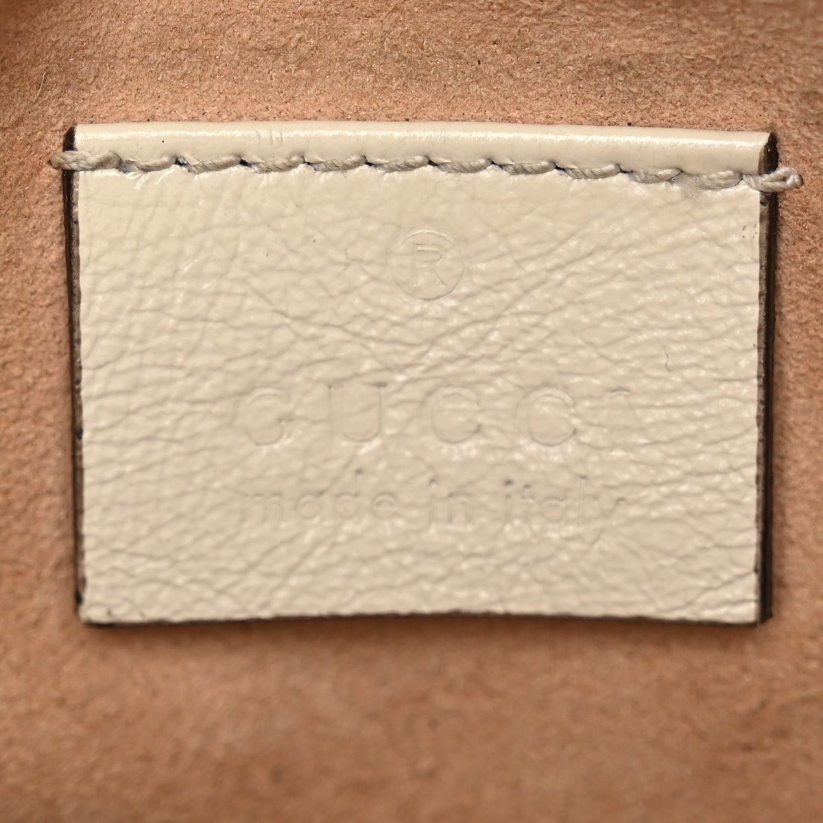 Gucci Calfskin Matelasse Mini GG Marmont Round Shoulder Bag White 5 of 11