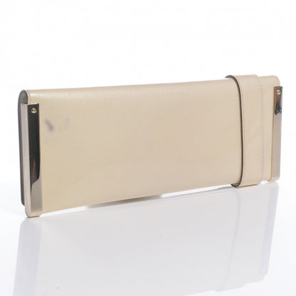 Gucci Patent Glitter Buckle Clutch Ivory 3 of 7