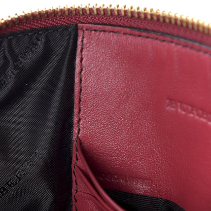 Burberry House Check Derby Peyton Crossbody Clutch Bag Russet Red 10 of 11