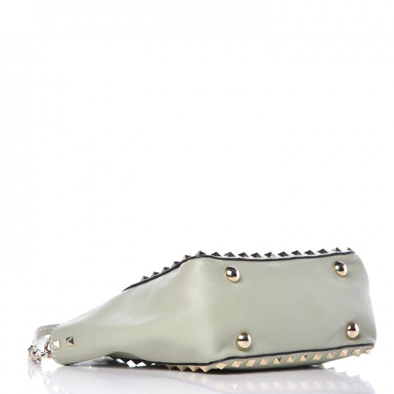 Valentino Garavani Vitello Mini Rockstud Tote Watergreen 4 of 9