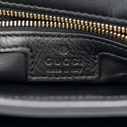Gucci Roxy Calfskin Web Medium Studded Blondie Shoulder Flap Bag Black 6 of 12