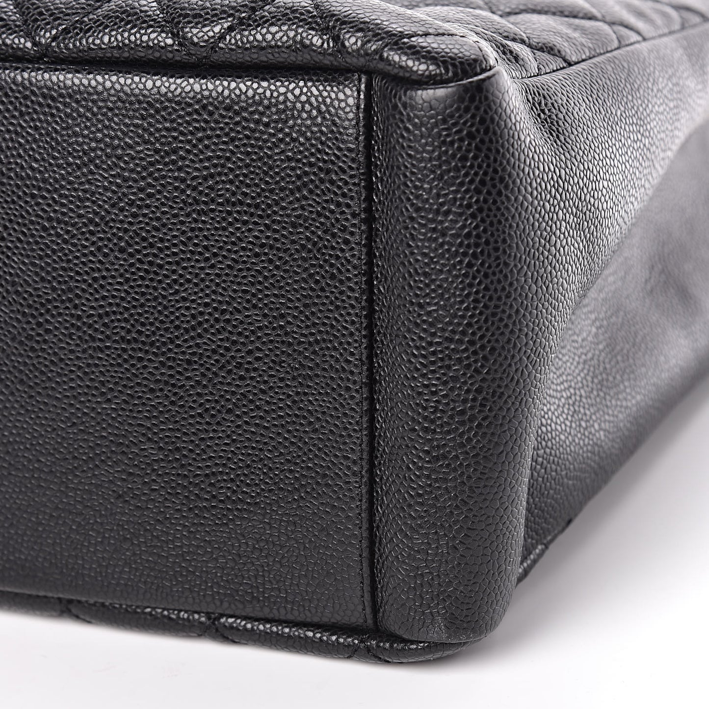 Caviar Quilted Grand Shopping Tote GST Black