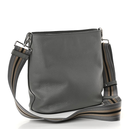 Prada Vitello Phenix Embossed Logo Shoulder Bag Argilla 2 of 9