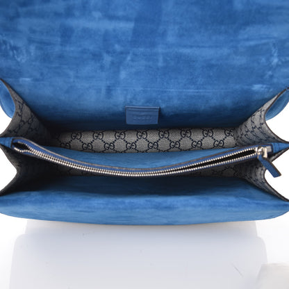 Gucci GG Supreme Monogram Blooms Medium Dionysus Shoulder Bag Beige Navy Vintage Blue 6 of 8