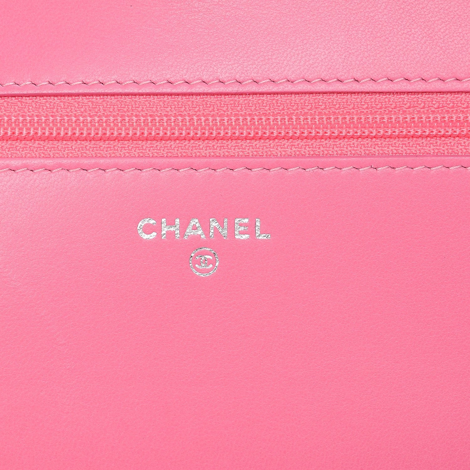Chanel Faded Lambskin Quilted Zephyr Wallet on Chain WOC Dark Pink 7 of 10