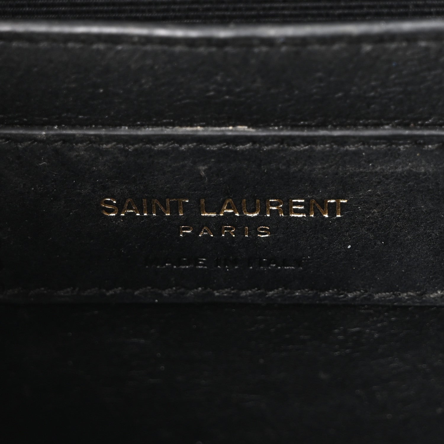 Saint Laurent Calfskin Crocodile Embossed Small Classic Monogram Kate Tassel Satchel Black 6 of 10