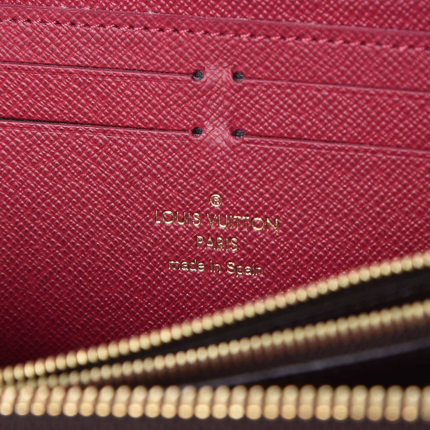 Monogram Clemence Wallet Fuchsia