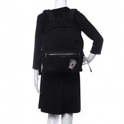 Saint Laurent Canvas SL Playing Cards City Backpack Black 2 of 9