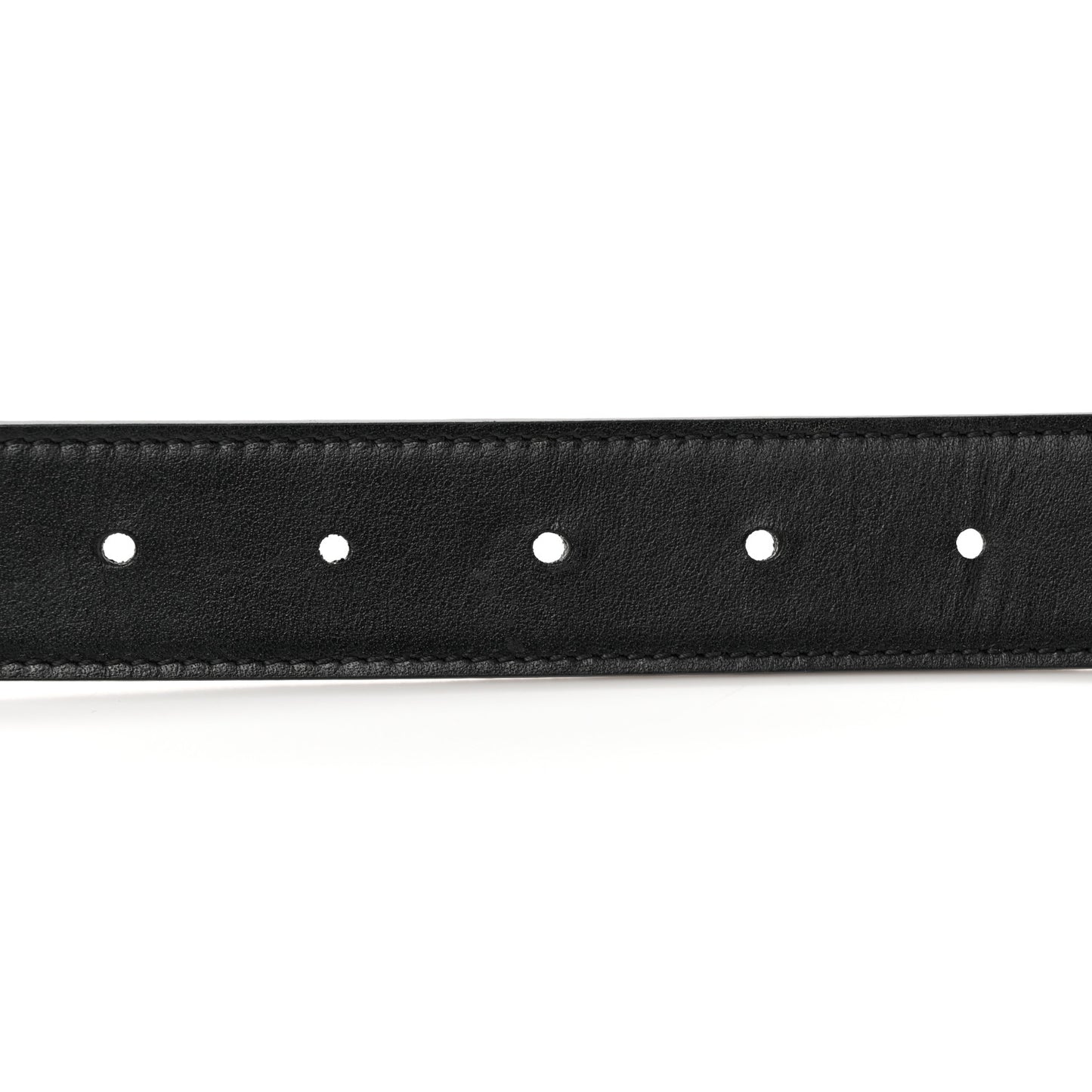 GG Supreme Monogram Plutone Calfskin Palladium Double G Reversible 30mm Belt 90 36 Beige Ebony Black