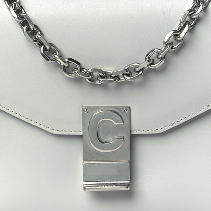 Celine Shiny Calfskin Medium C Bag Light Grey 8 of 10