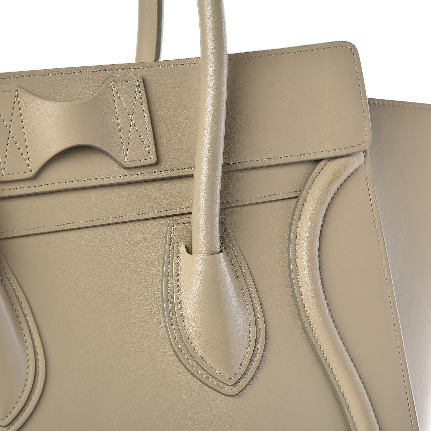 Celine Smooth Calfskin Mini Luggage Mastic 16 of 18