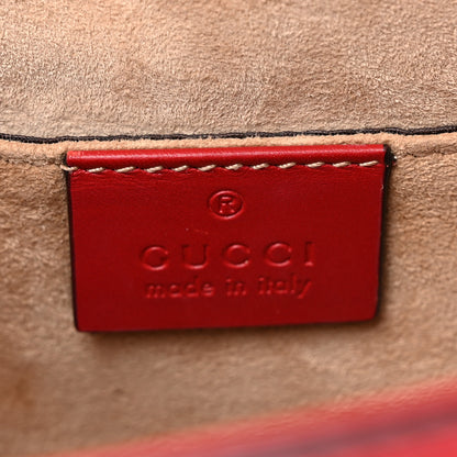 Gucci Calfskin Mini Sylvie Top Handle Bag Hibiscus Red 6 of 18