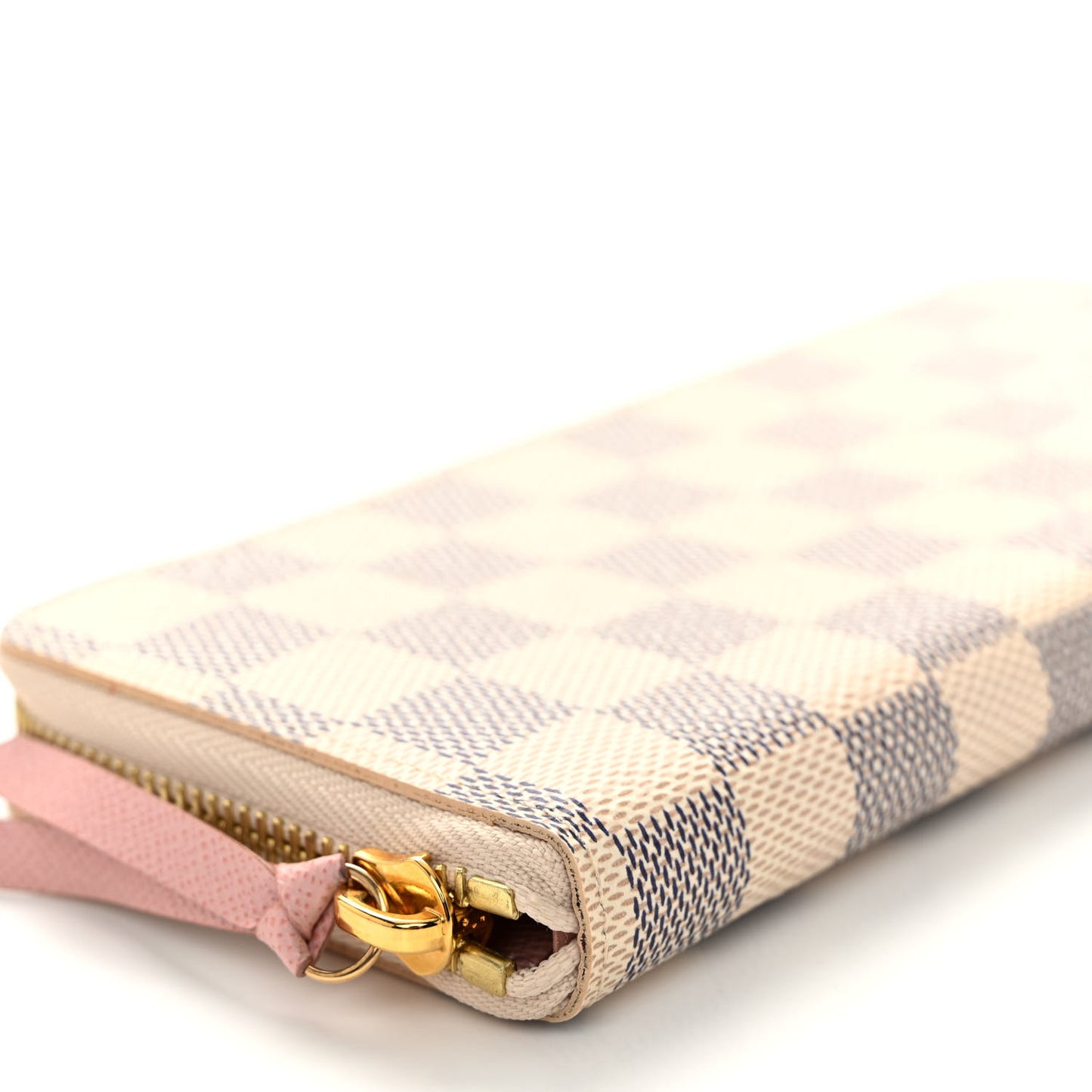 Damier Azur Clemence Wallet Rose Ballerine