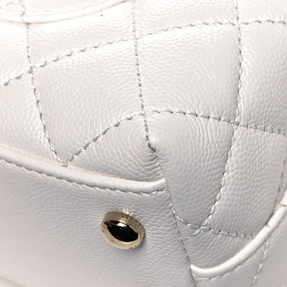 Chanel Caviar Quilted Extra Mini Coco Handle Flap White 12 of 13