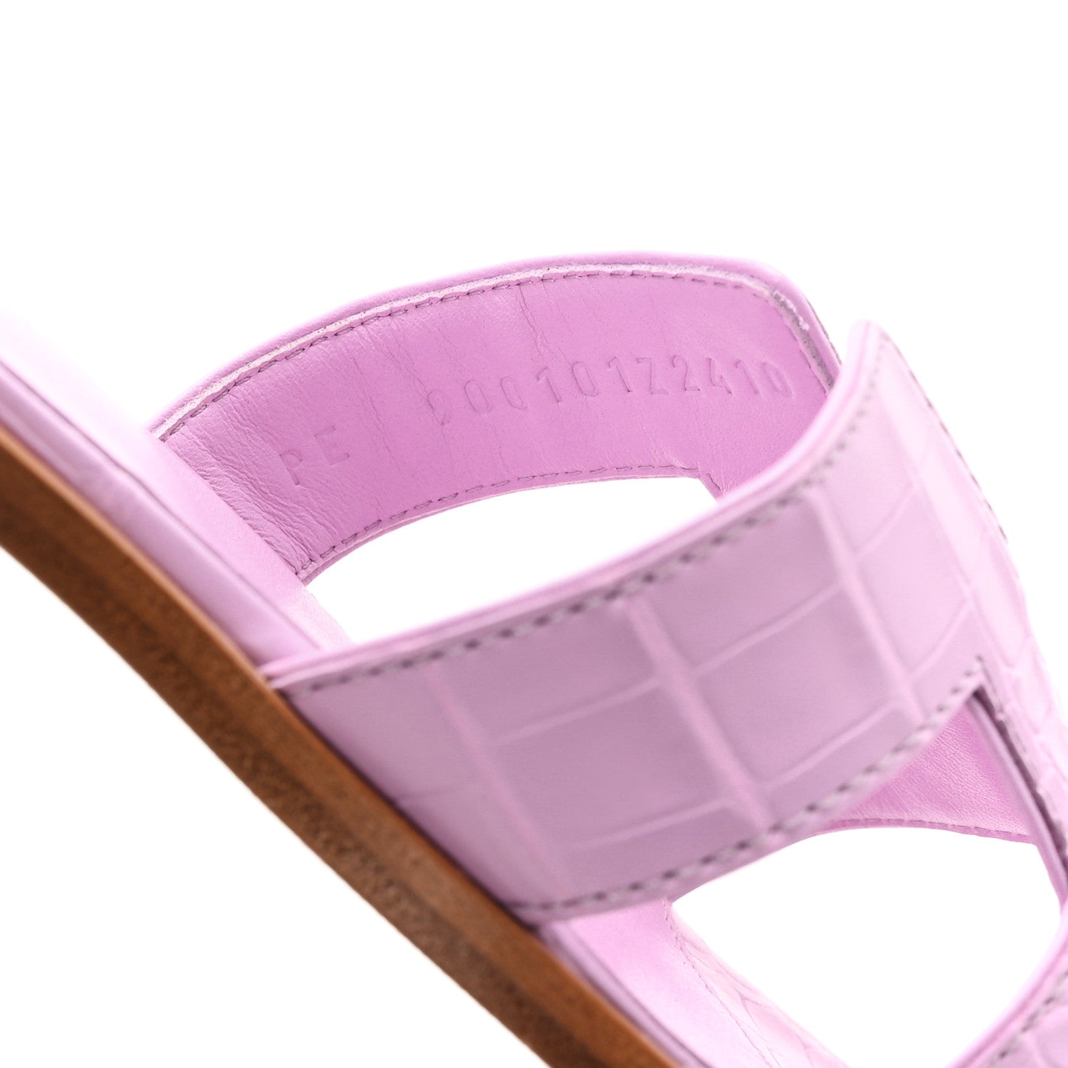 Hermes Matte Crocodile Oran Sandals 37 9 of 10