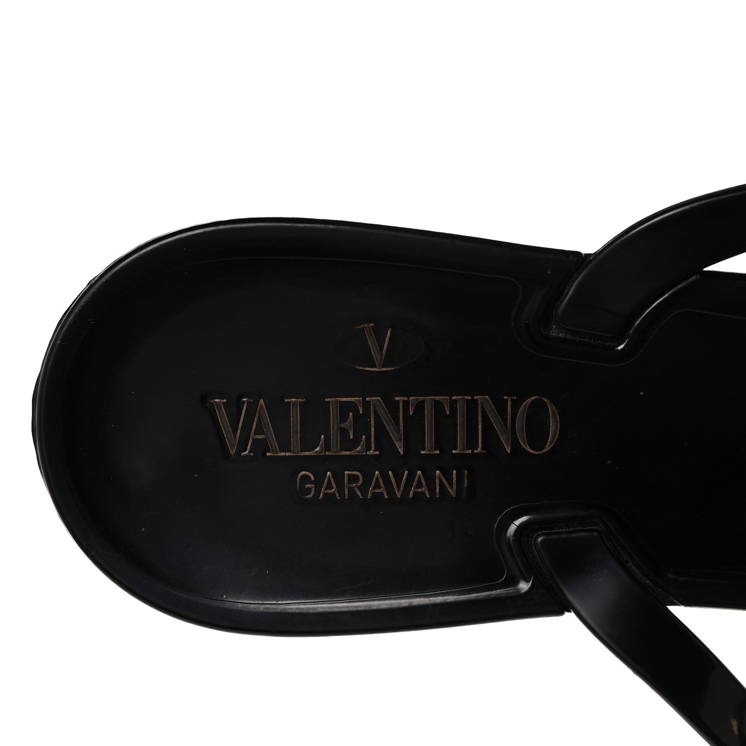 Valentino Garavani PVC Jelly Rockstud Bow Thong Sandals 41 Black 7 of 7