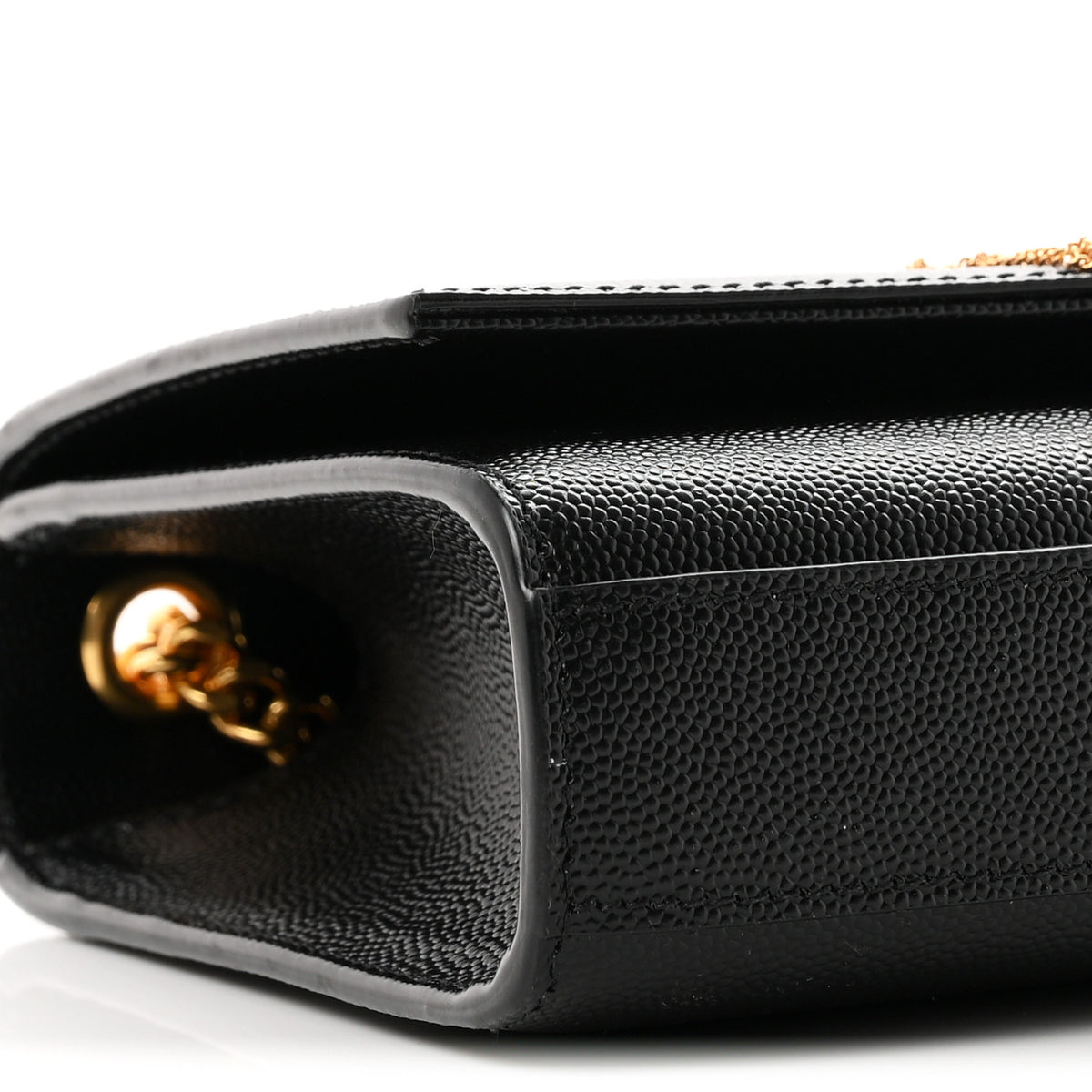Grain De Poudre Small Classic Monogram Kate Tassel Satchel Black