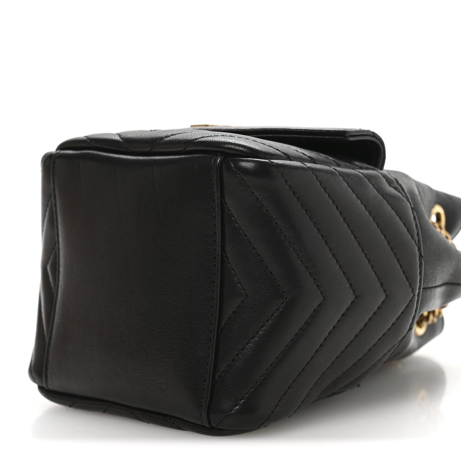 Saint Laurent Lambskin Matelasse Monogram Joe Nano Bucket Bag Black 19 of 19