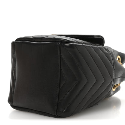 Saint Laurent Lambskin Matelasse Monogram Joe Nano Bucket Bag Black 19 of 19