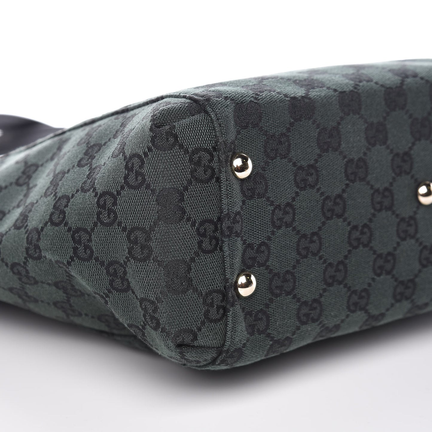 Monogram Crest Tote Green Black