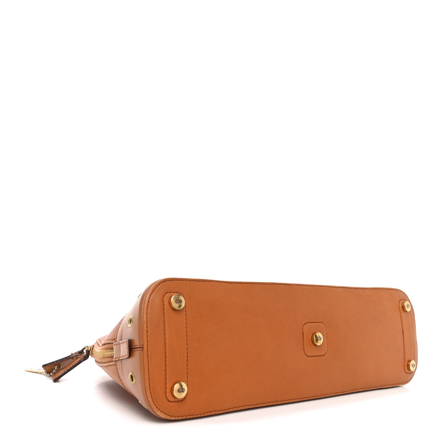 Grained Calfskin Street Chic Top Handle Bag Brown