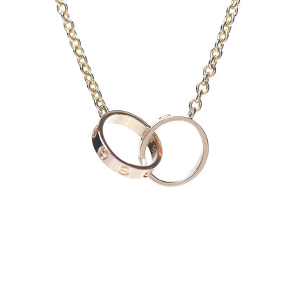Cartier 18K Pink Gold Interlocking LOVE Necklace 8 of 8