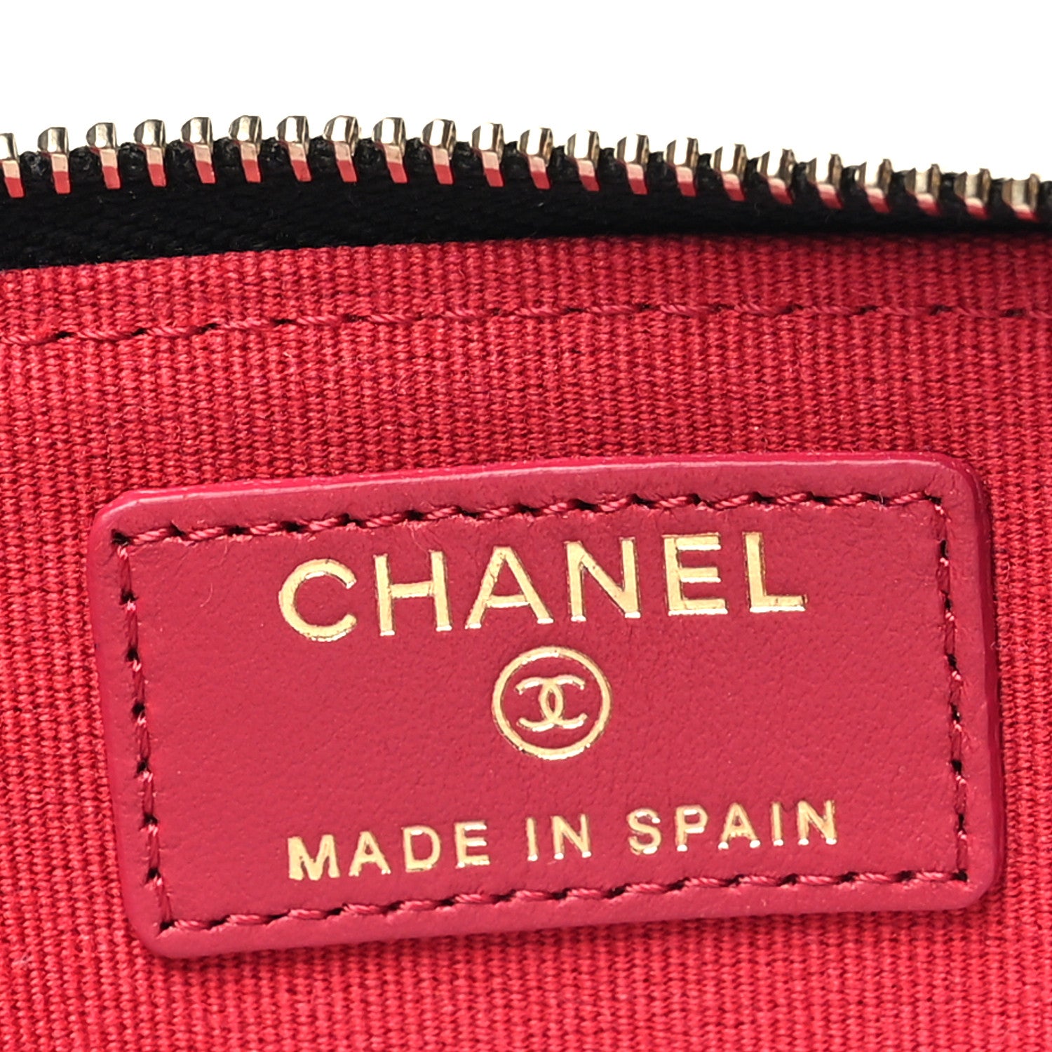 Chanel Lambskin Quilted Chanel 19 Zip Card Holder Wallet Black 6 of 9