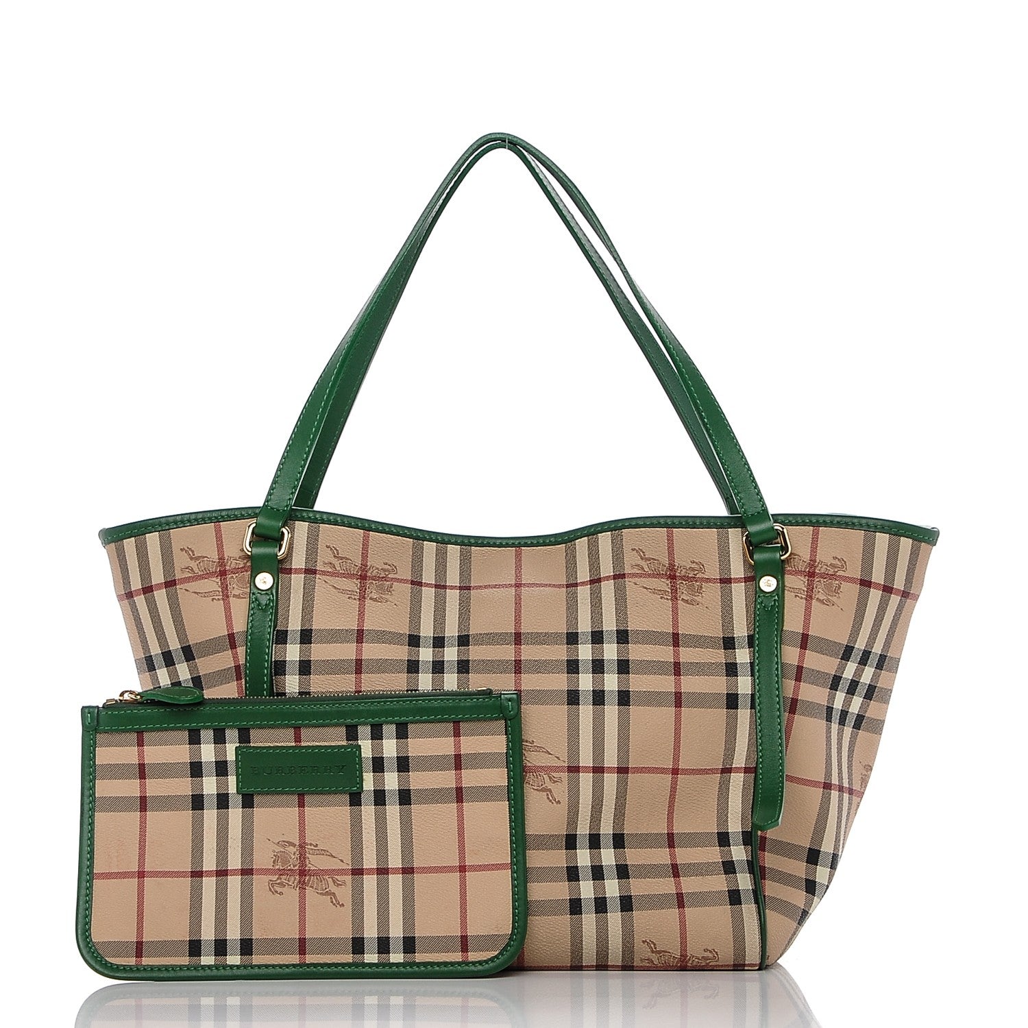 Burberry Haymarket Check Small Canterbury Tote Pine 3 of 8