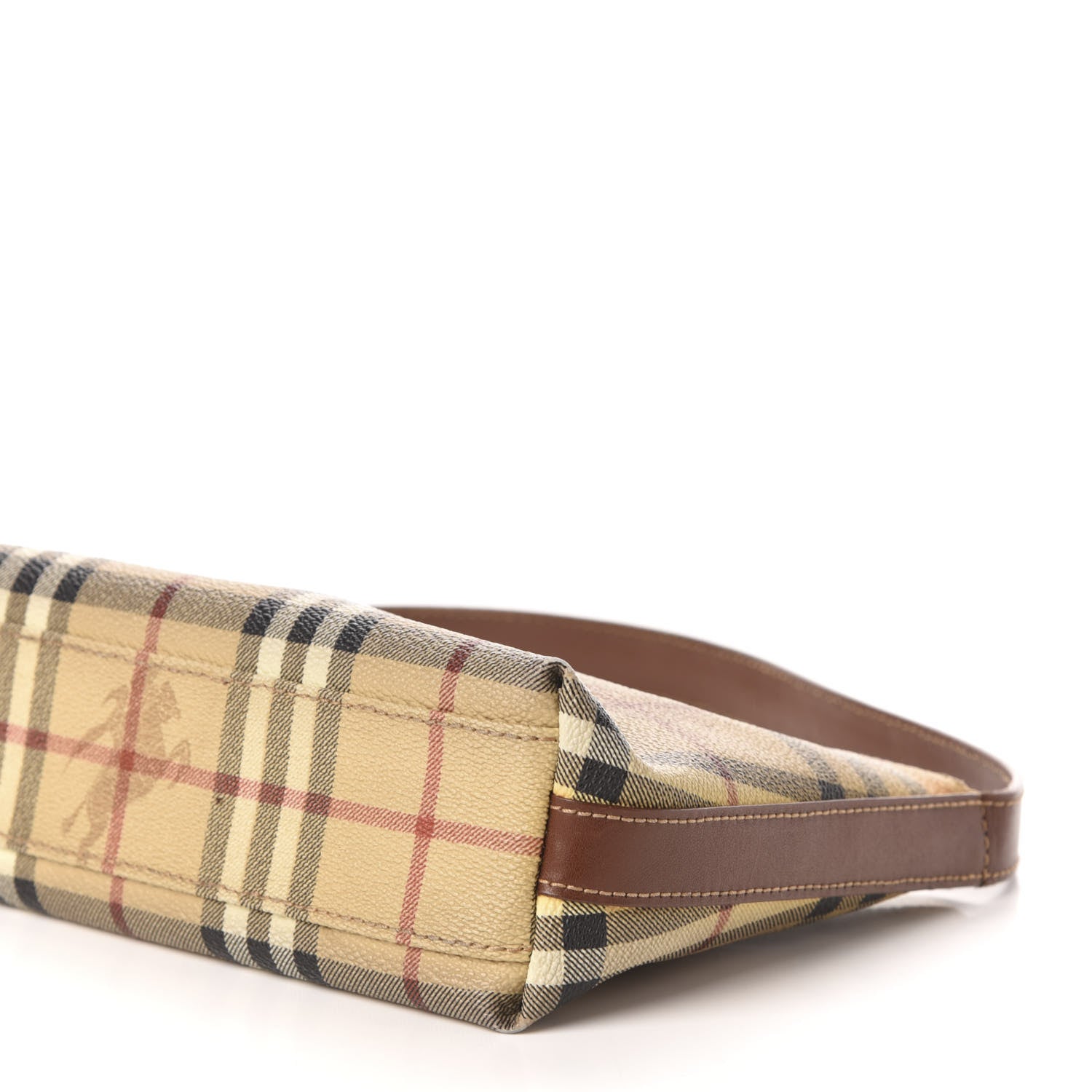 Burberry Haymarket Check Shoulder Bag Brown 9 of 10
