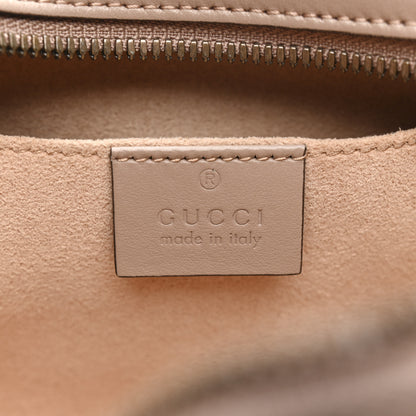 Gucci Calfskin Matelasse Small GG Marmont Chain Shoulder Bag Porcelain Rose 6 of 12