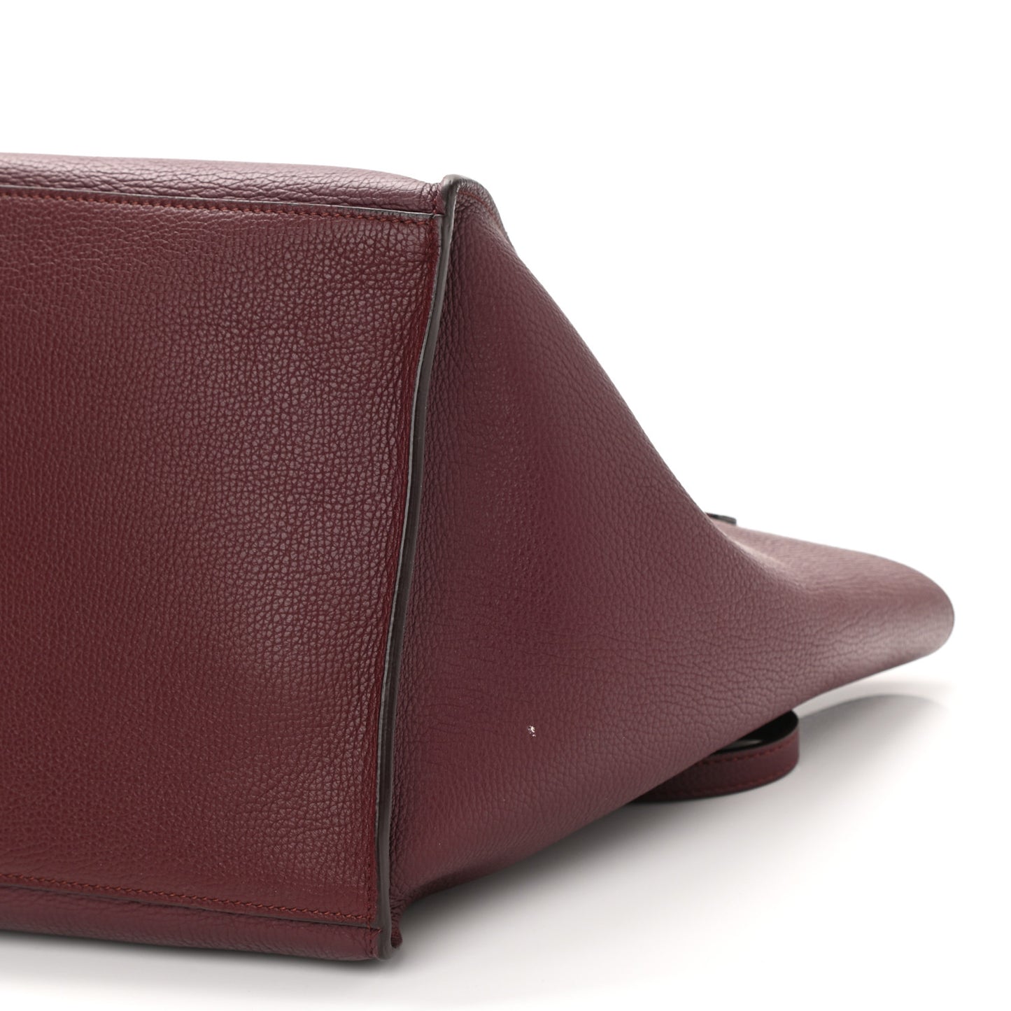 Supple Grained Calfskin Small Big Bag Wine