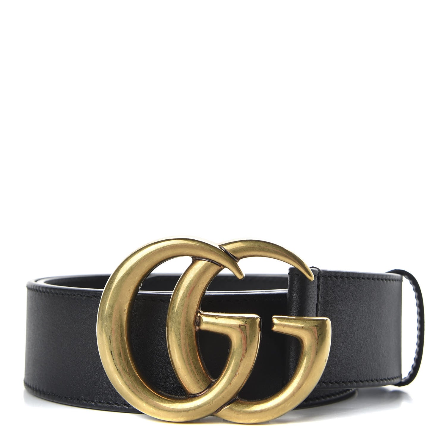 Gucci Calfskin Double G 40mm Belt 85 34 Black 1 of 5