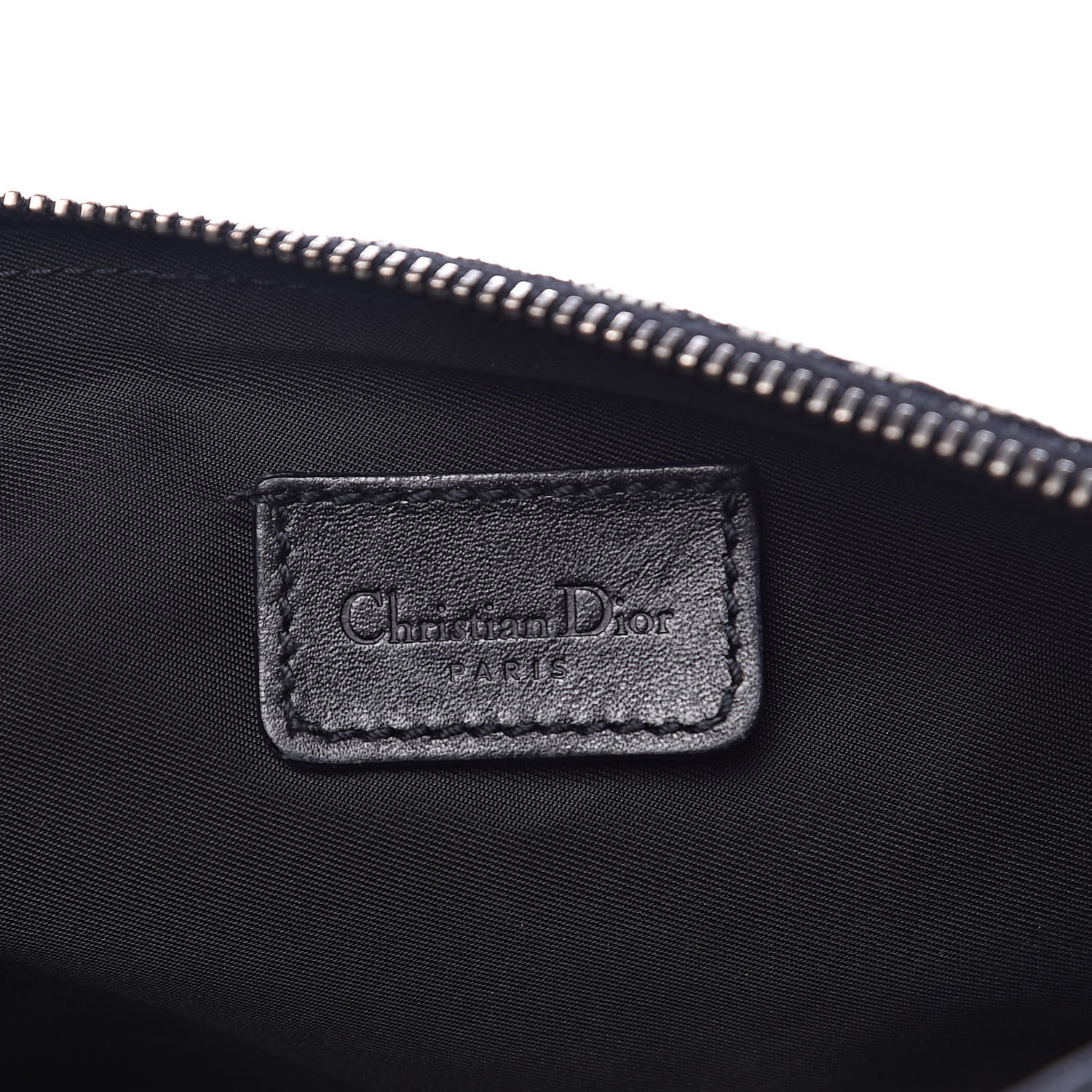 Christian Dior Monogram Mini Saddle Pochette Black 6 of 10