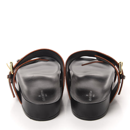 Louis Vuitton Catogram Bom Dia Flat Mule 37 Black Marron 5 of 9