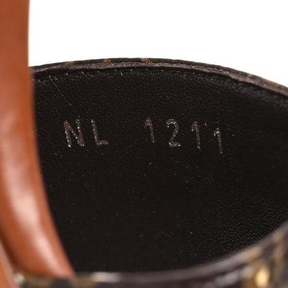 Louis Vuitton Calfskin Perforated Monogram Silhouette Sandals 35 Gold 9 of 16