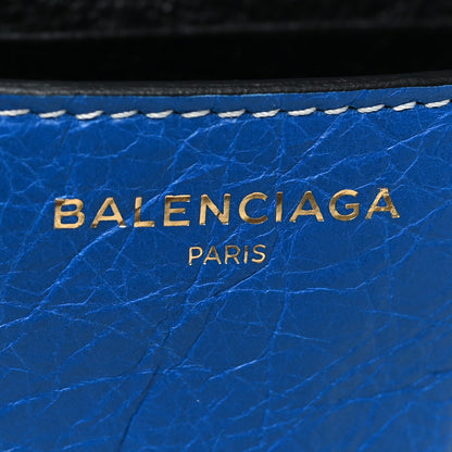 Balenciaga Agneau Arena Multicolore Bazar Chain Shoulder Bag Bleu White Black 6 of 11