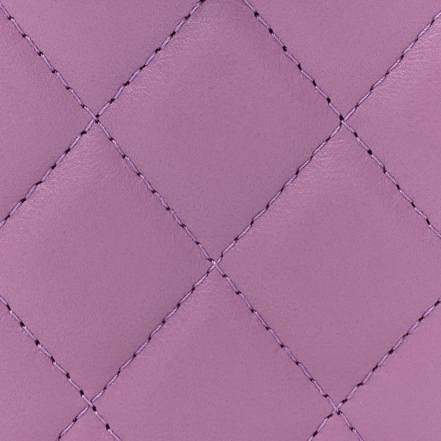 Chanel Lambskin Quilted Round Clutch With Chain Purple 8 of 13
