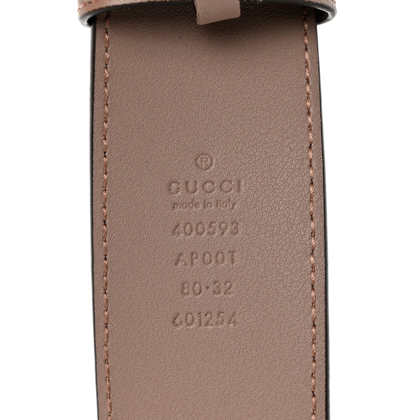 Calfskin Double G 40mm Belt 80 32 Porcelain Rose