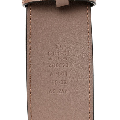 Gucci Calfskin Double G 40mm Belt 80 32 Porcelain Rose 3 of 5