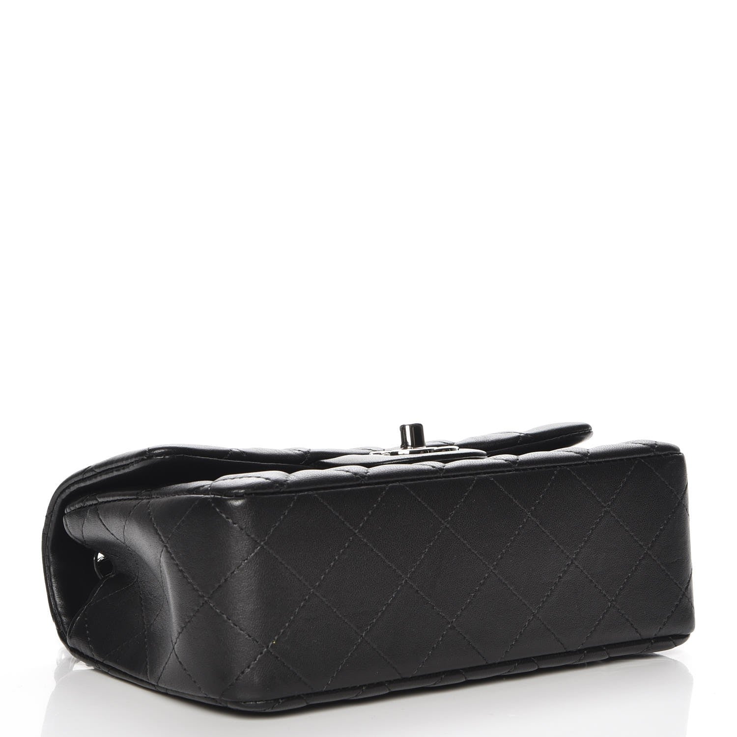 Chanel Lambskin Quilted Mini Rectangular Flap Black 4 of 8