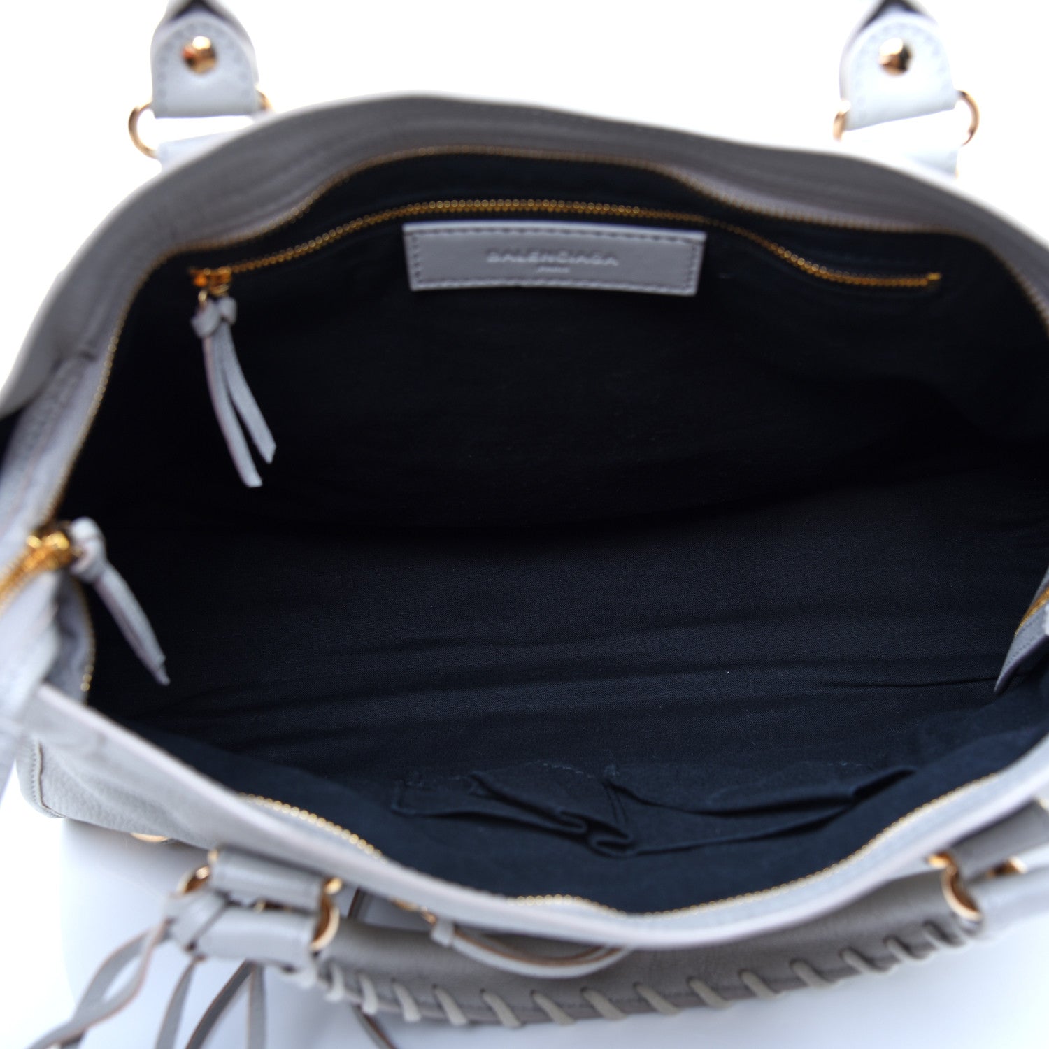 Balenciaga Chevre Gold Metallic Edge Hardware City Gris Glace 5 of 9