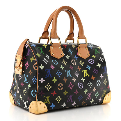 Louis Vuitton Monogram Multicolor Speedy 30 Black 3 of 11