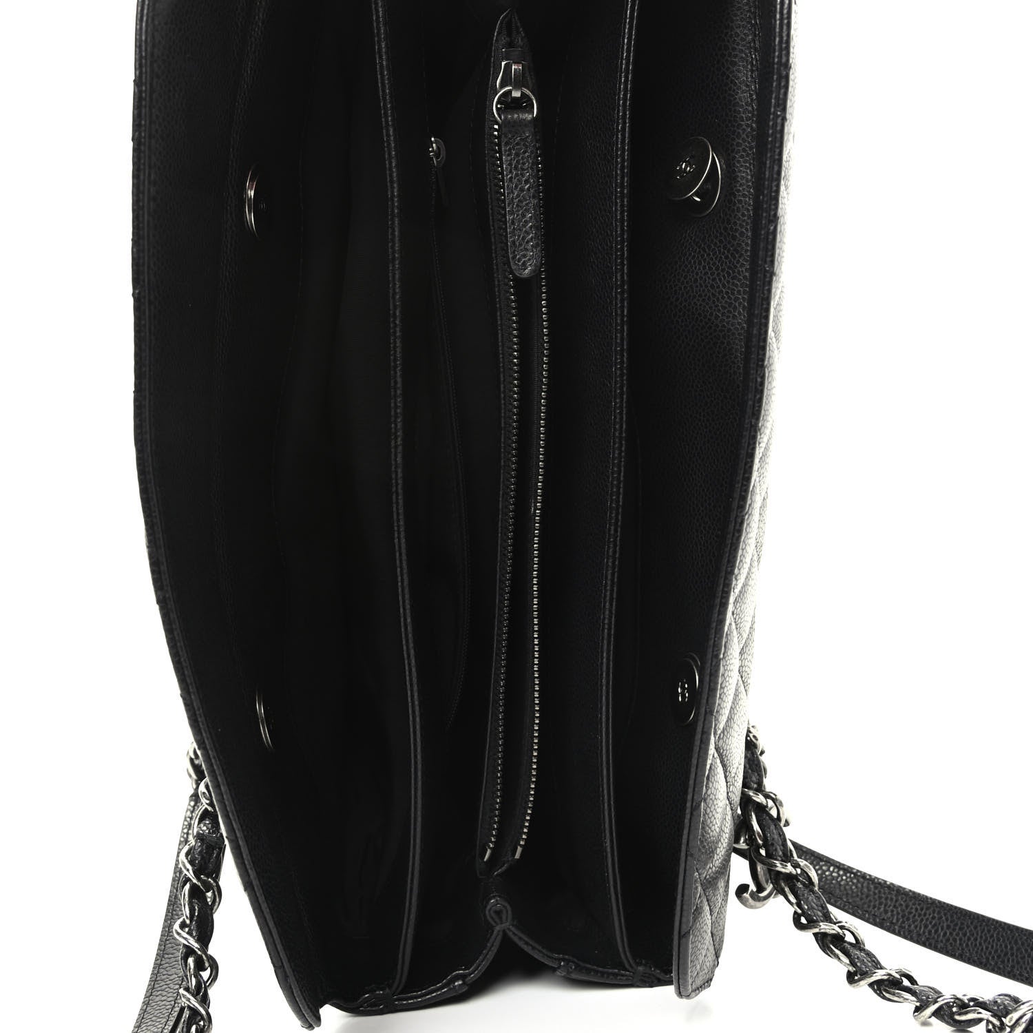 Chanel Caviar Quilted City Shopping Tote Black 5 of 8