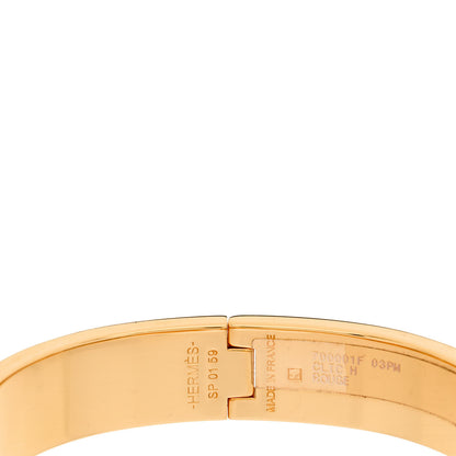 Hermes Enamel Narrow Clic Clac H Bracelet PM Rouge 4 of 5