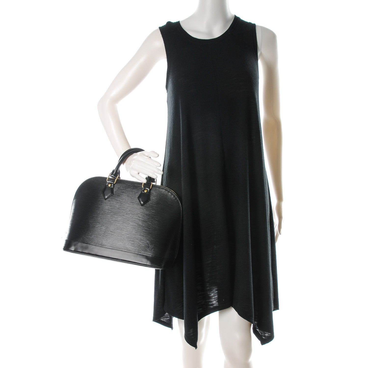 Louis Vuitton Epi Alma PM Black 2 of 7