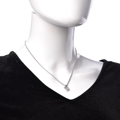 Chopard 18K White Gold Happy Diamonds Icons Heart Pendant Necklace 2 of 7