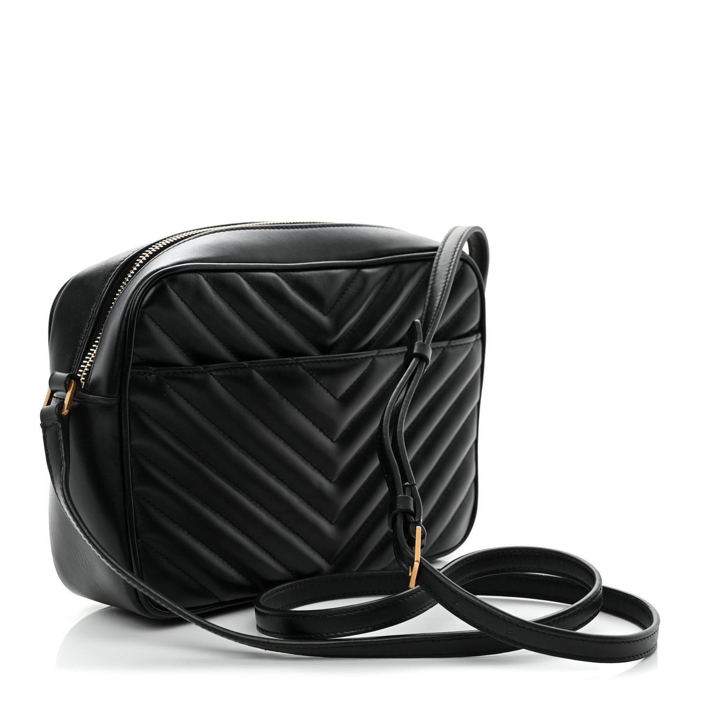 Calfskin Matelasse Monogram Lou Camera Bag Black