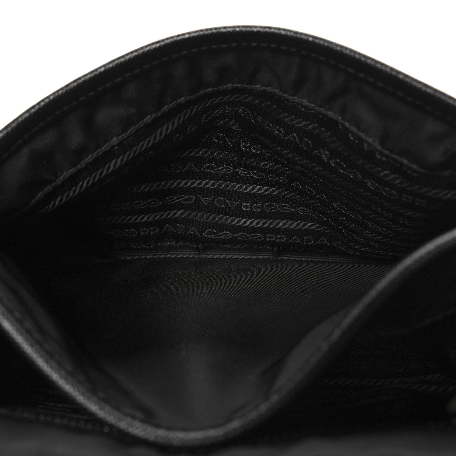 Prada Re-Nylon Saffiano Pocket Double Snap Buckle Shoulder Bag Black 6 of 10