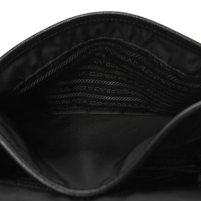 Prada Re-Nylon Saffiano Pocket Double Snap Buckle Shoulder Bag Black 6 of 10